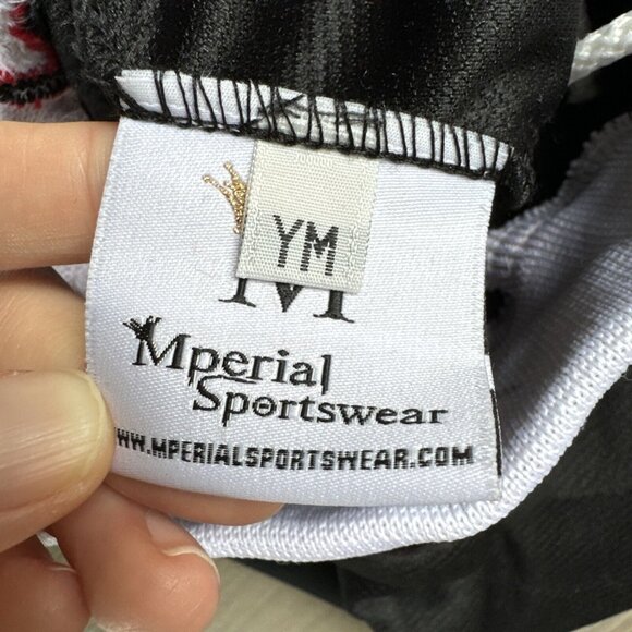 RETRO Mperial Sportswear Wolverine Black & Red YOUTH Basketball Shorts L - Picture 6 of 10